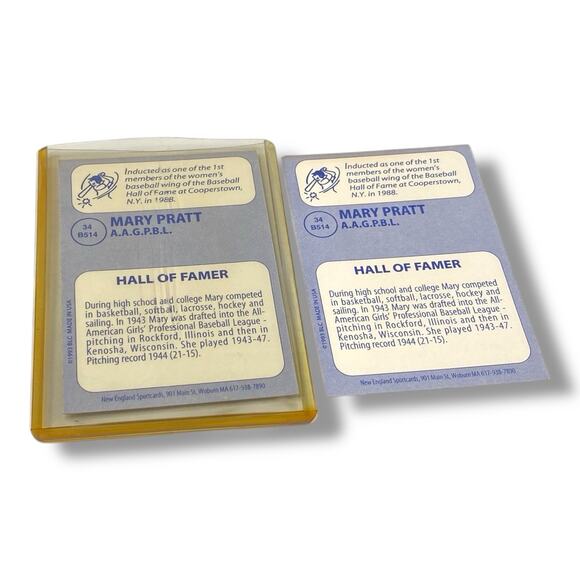 1994 Mary Pratt ALL-American 1989 Big League Cards Baseball Lot of 2 - Picture 4 of 4